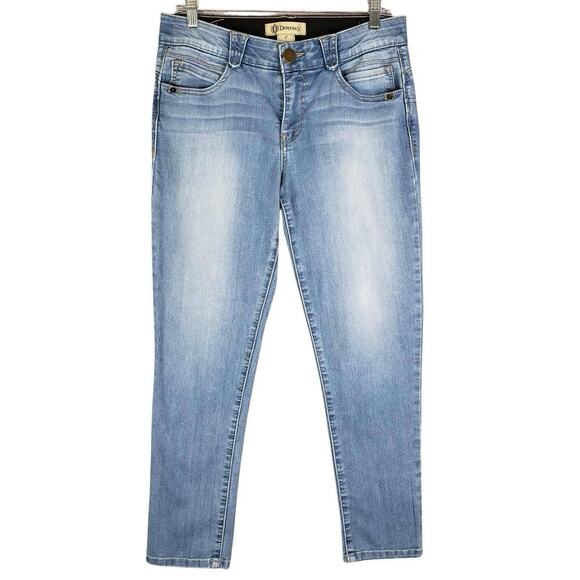 Democracy Jeans AB Solution Womens Size 8 Blue Skinny Mid Rise 5-Pocket - Picture 2 of 10